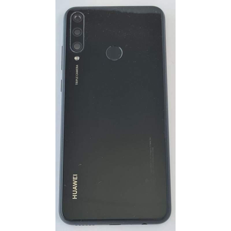 Capac Huawei Y6p cu geam camera,amprenta,antene original swap negru