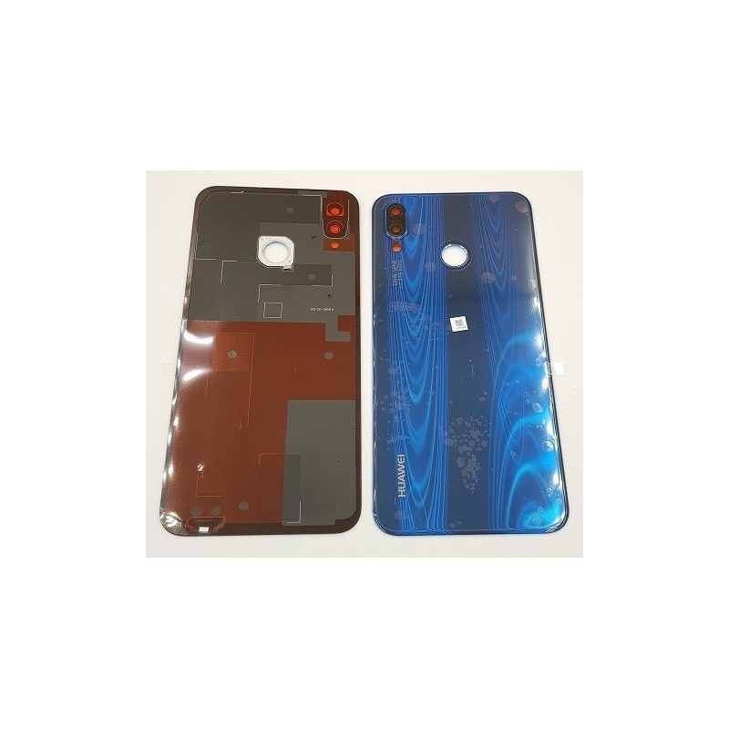 Capac Spate Sticla Huawei P20 Lite Albastru cu geam camera
