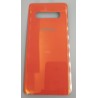 Capac, Samsung, Galaxy, S10 plus, portocaliu cu adeziv G975