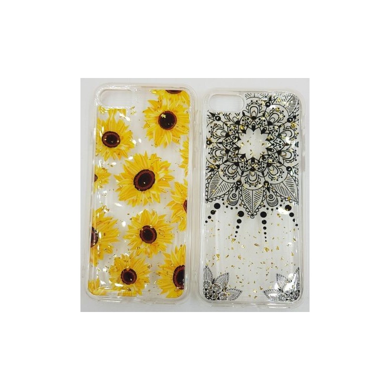 Husa transparenta Iphone 7 sau Iphone 8 cu model floral
