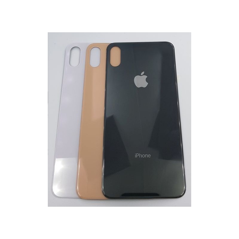 Capac iPhone XS max Alb cu gaura mare