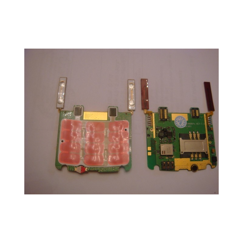 LG KG800 folie-placa  tastatura interioara cu  piese +cititor sim