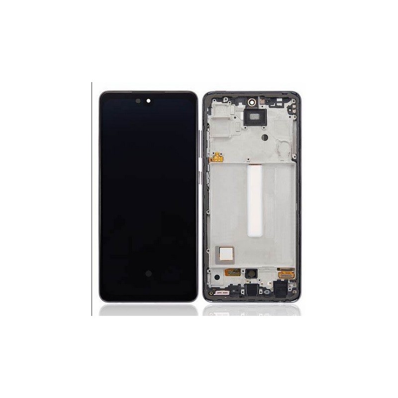 Display Samsung Galaxy A52, A52s 5G, A526, A528 negru oled cu rama BIG Glass
