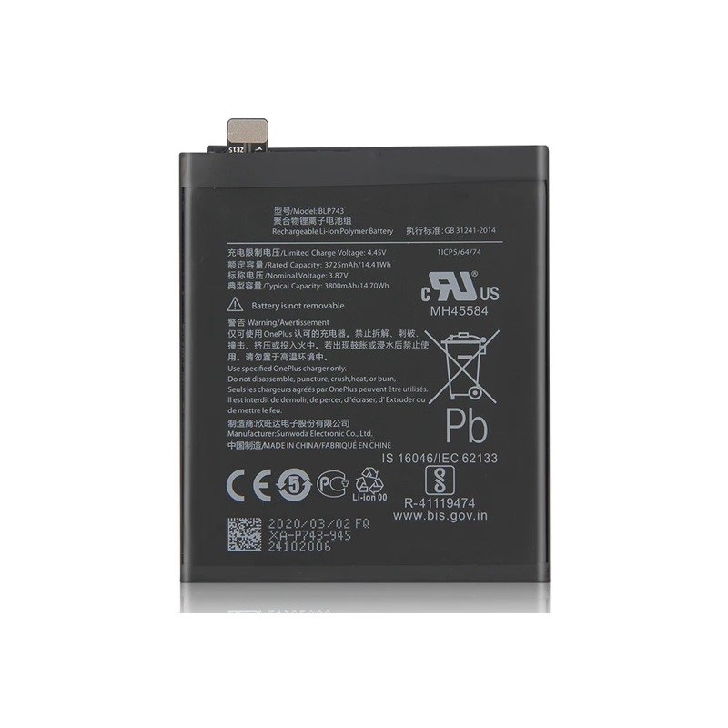 Acumulator OnePlus 7T, BLP743
