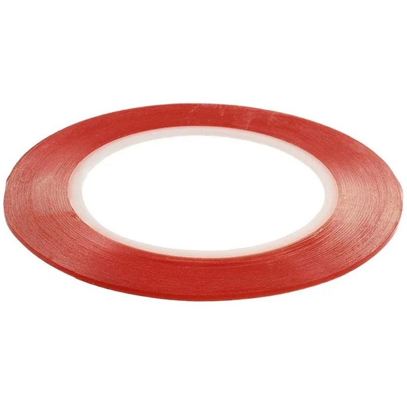Banda Dublu Adeziv 2mm Tesa rosu