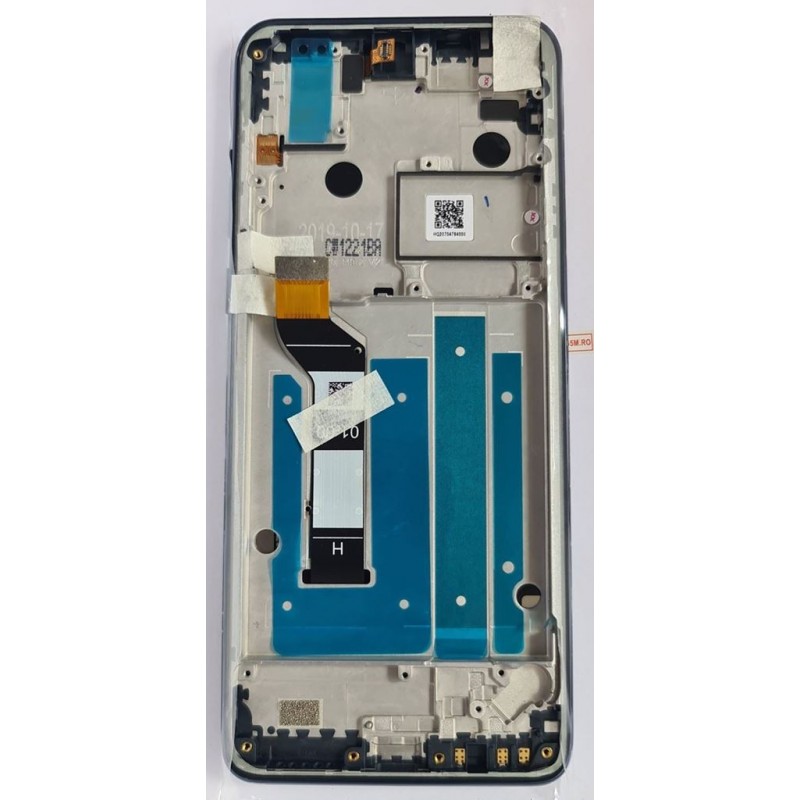 Display cu rama Motorola One Action Original Bleumarin