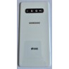 Capac Samsung Galaxy S10 Plus, G975 original ceramic alb cu geam camera swap