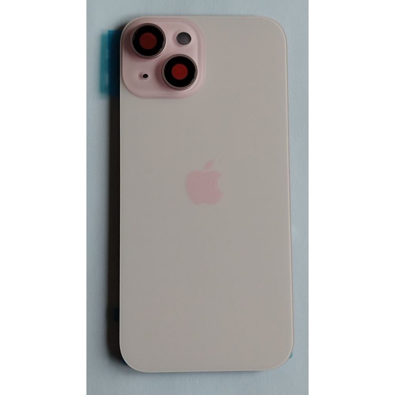 Capac iPhone 15 cu geam camera roz