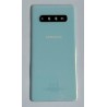 Capac Samsung Galaxy S10 Plus, G975 original swap silver-bleu cu geam