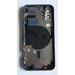 Capac cu rama iPhone 12 original swap bleumarin