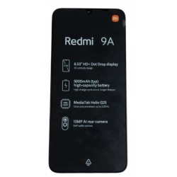 Display Xiaomi Redmi 9A, Redmi 9C cu rama original negru