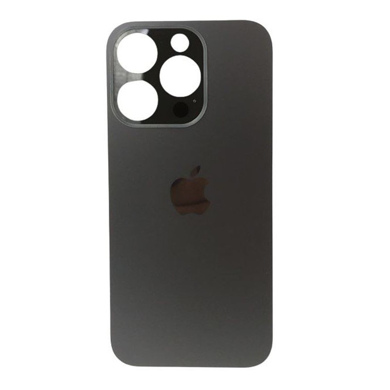 Capac iPhone 15 Pro gaura mare negru Natural Titanium