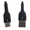 Cablu USB 2.0 A la USB tipe C spiralat negru