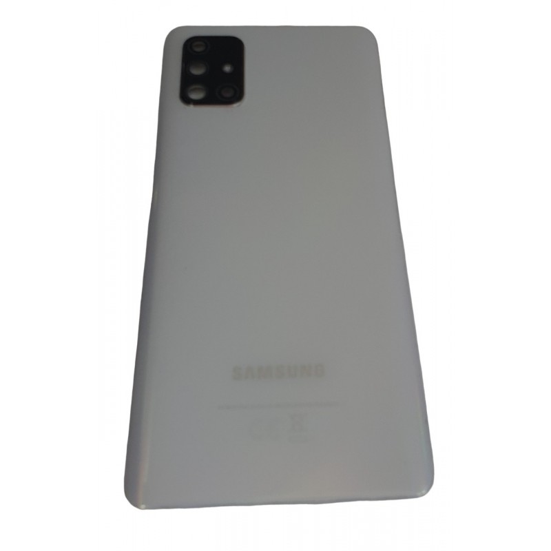Capac Samsung Galaxy A71, A715 original swap alb cu geam