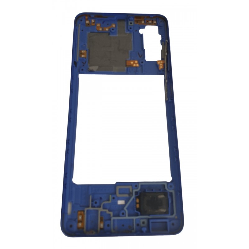 Rama mijloc Samsung Galaxy A41, A415 original swap albastru