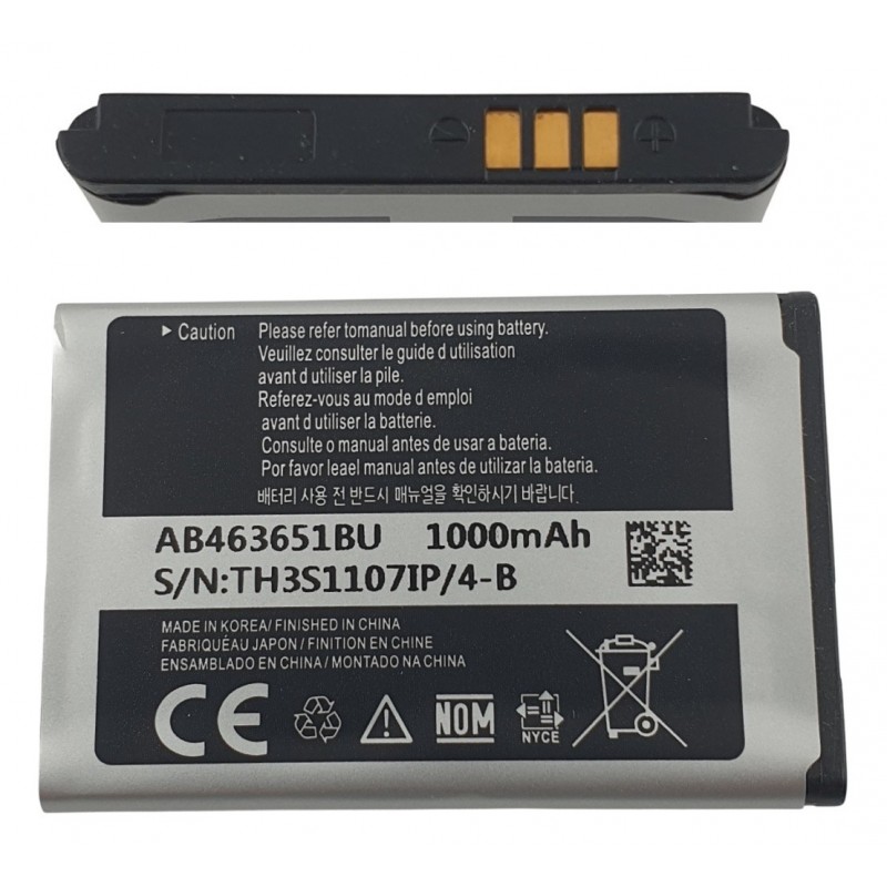 Acumulator Samsung C3060, C6112 S3370, s5600, s7220, Baterie , AB463651BU