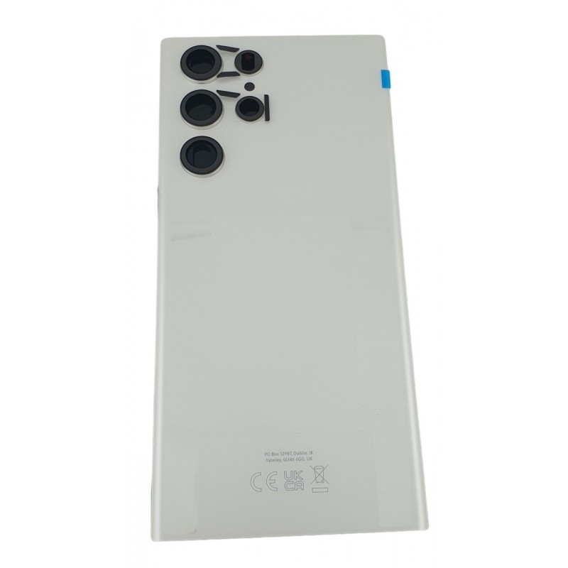 Capac Samsung Galaxy S22 Ultra 5G alb Original S908, cu adeziv