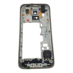Rama mijloc Samsung Galaxy S5 Mini G800 Shimmery White