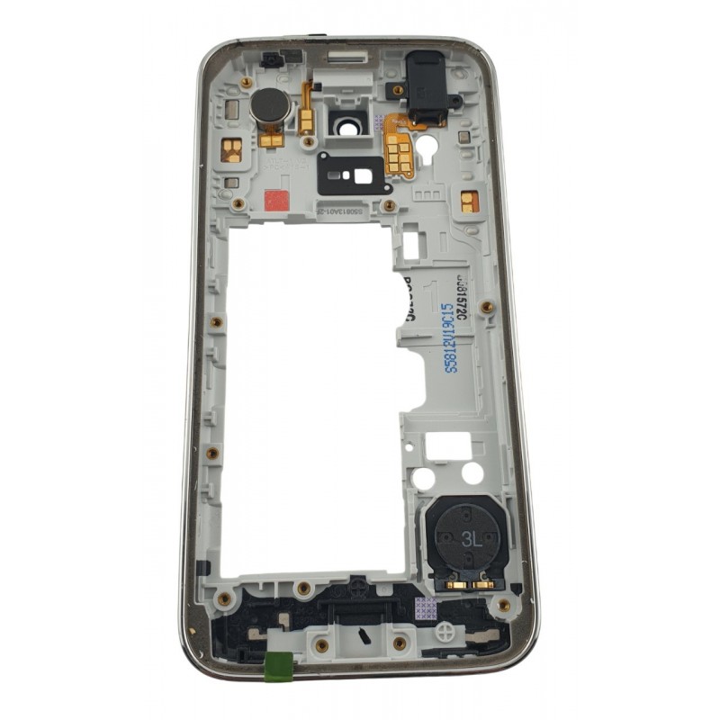 Rama mijloc Samsung Galaxy S5 Mini G800 Shimmery White
