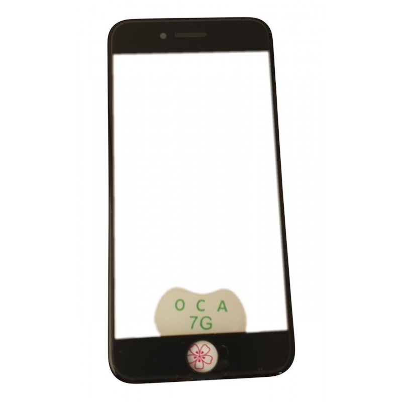 Geam Sticla cu rama si Oca iPhone 7 alb sau negru