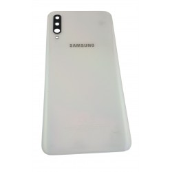 Capac Samsung Galaxy A50, A505 original swap alb cu geam camera