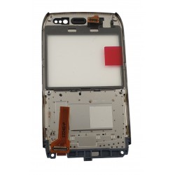 Carcasa Originala Fata Nokia E6 gri Rama + Touchscreen + Tastatura Interna