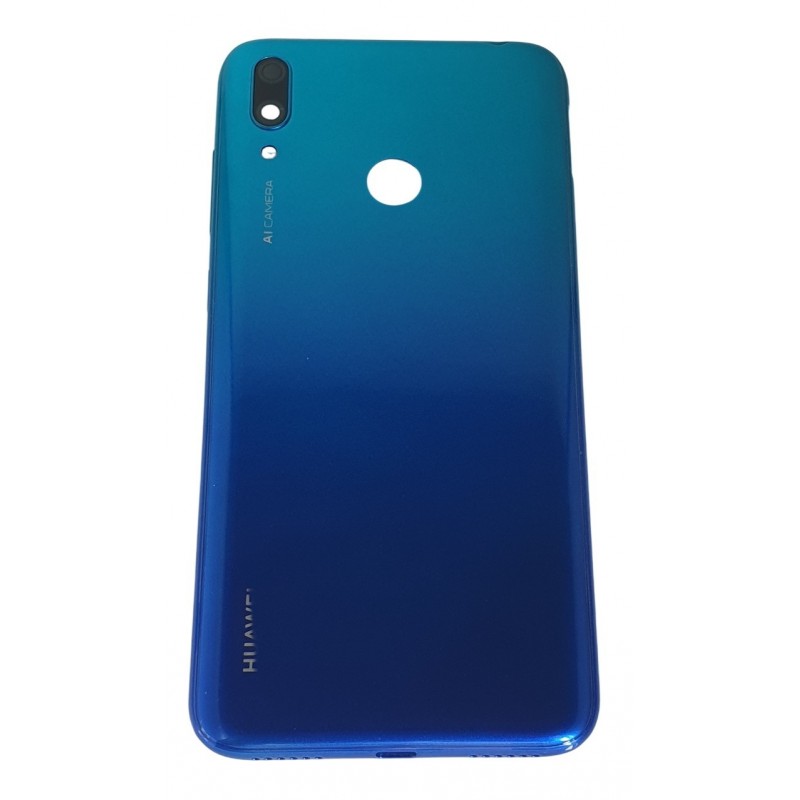 Capac Spate Huawei Y7 2019 Albastru cu geam