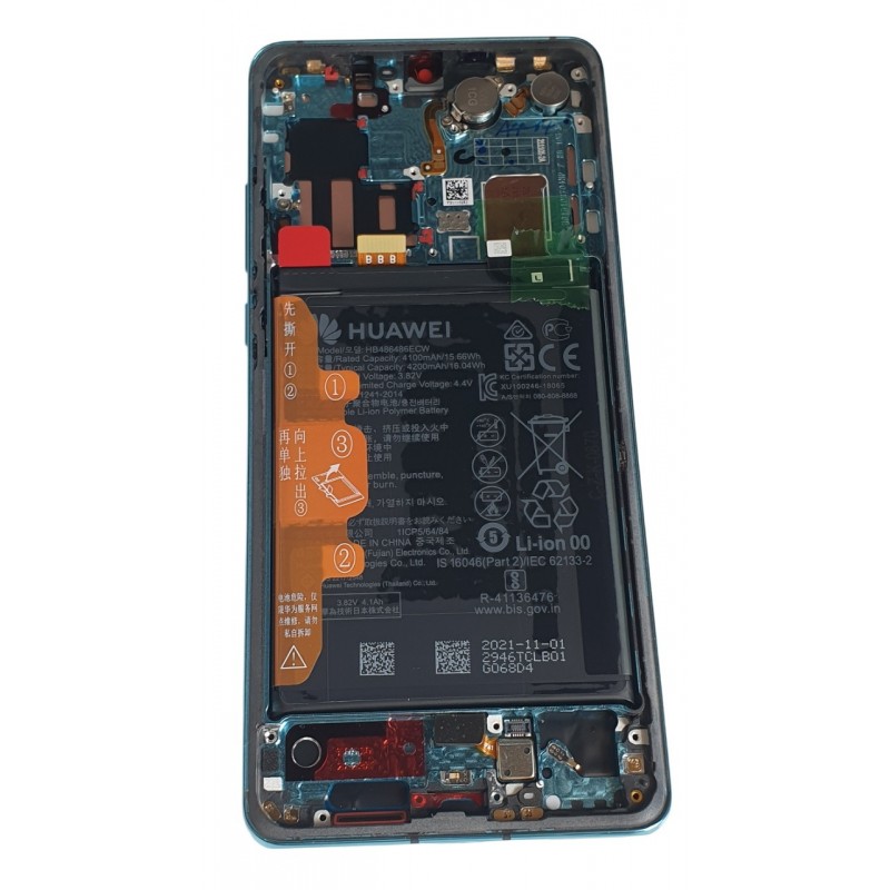 Display P30 PRO cu rama original albastru