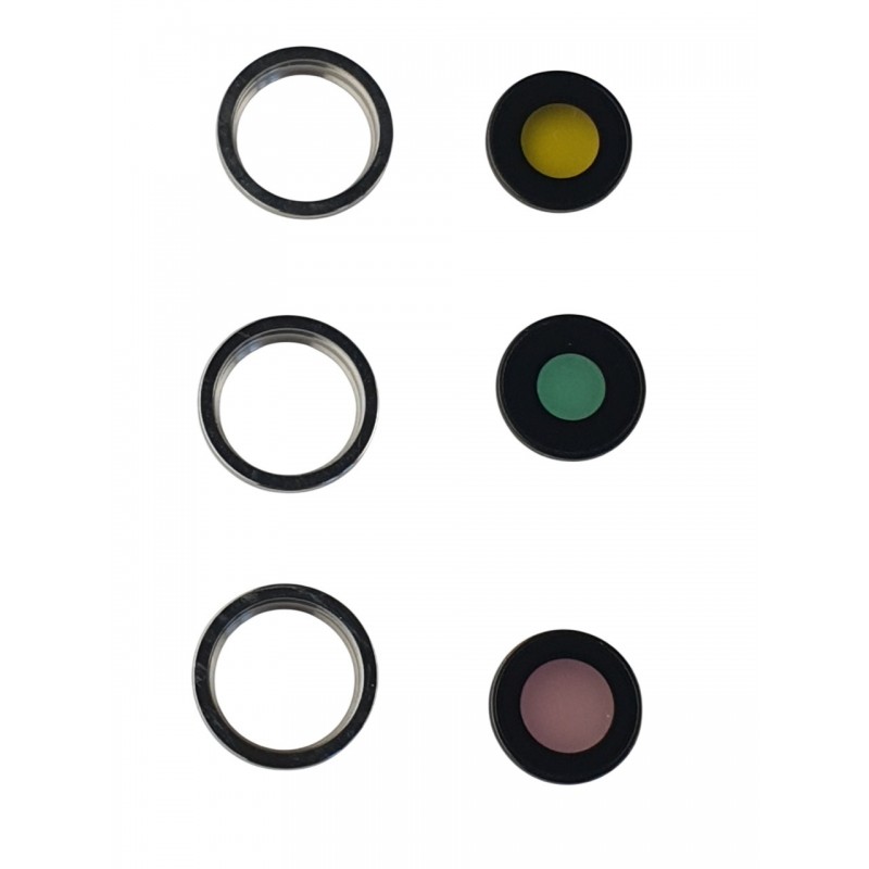 Set geam camera iPhone 12 Pro Max inele negre