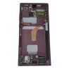 Display Samsung Galaxy S22 Ultra 5G S908 original cu rama grena
