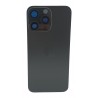 Capac iPhone 15 Pro Max cu geam camera, negru sapce grey CM