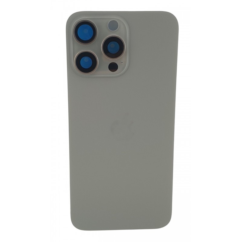 Capac iPhone 15 Pro Max cu geam camera Natural titanium CM