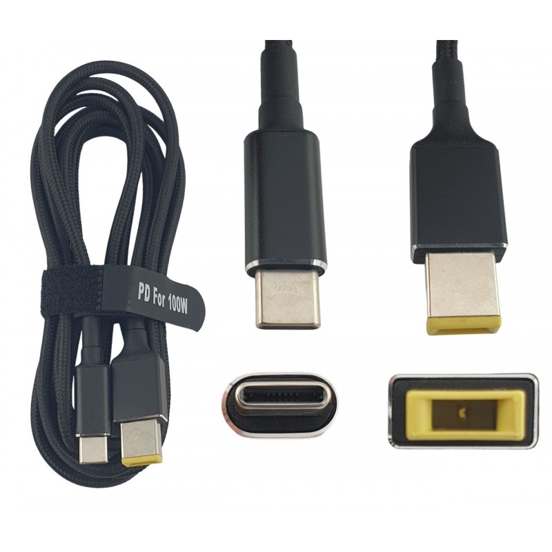 Cablu adaptor de încărcare USB tip C PD pentru încărcător Lenovo 100W 20V