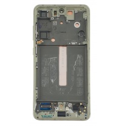 Display Samsung Galaxy S21FE, G990 original swap cu rama Olive