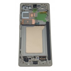 Display Samsung Galaxy S25 Ultra, S938 original service pack cu rama, Titanium