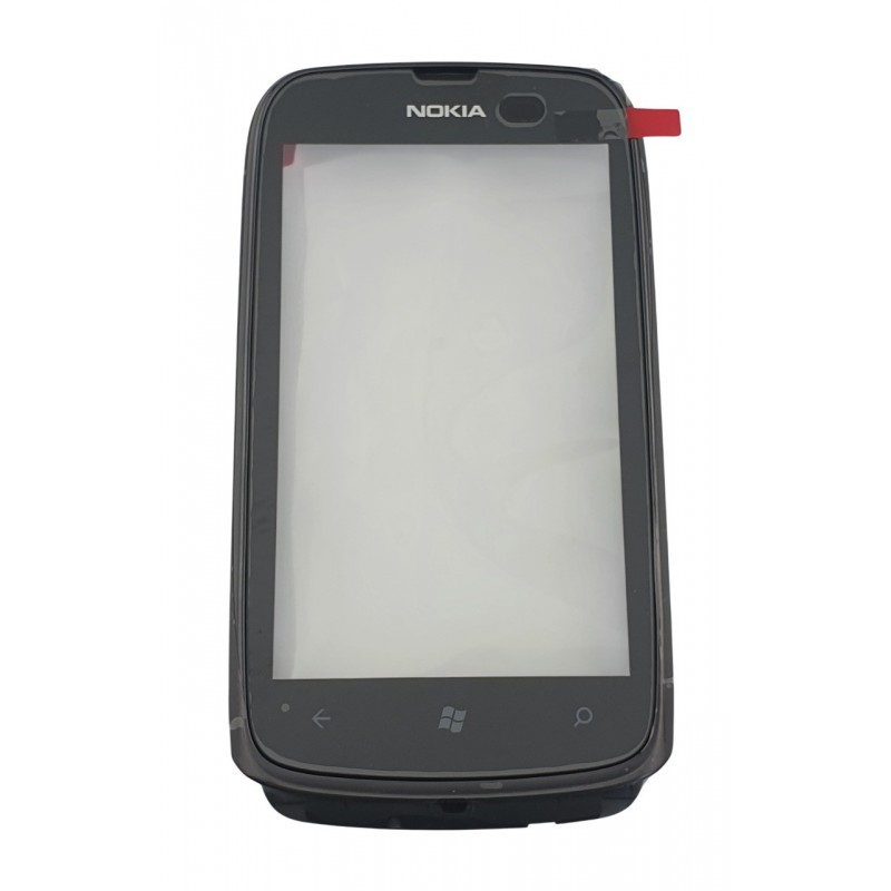 Touchscreen cu rama Nokia Lumia 610 original negru