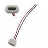 Mufa conector incarcare tip C universala 2 fire alb