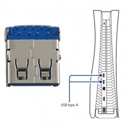 Port USB A 3.2 spate, conector Ps5