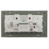 copy of Priza dubla cu impamantare si indicator luminos, mobilier sau rigips
