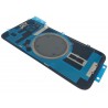 Capac iPhone 14 cu geam camera mov, purple cu magnet