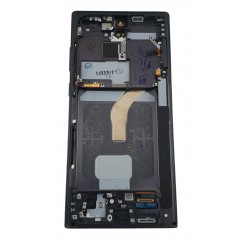 Display Samsung Galaxy S22 Ultra 5G, S908 negru original swap