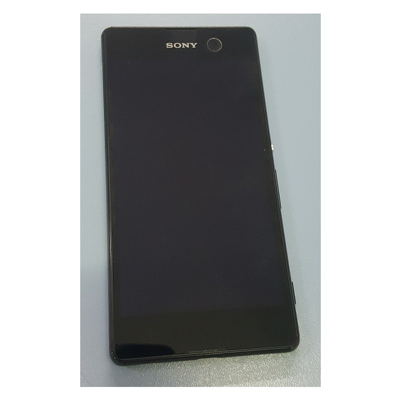 Display cu rama Sony Xperia M5 Aqua E5633, E5643, E5663 original swap negru
