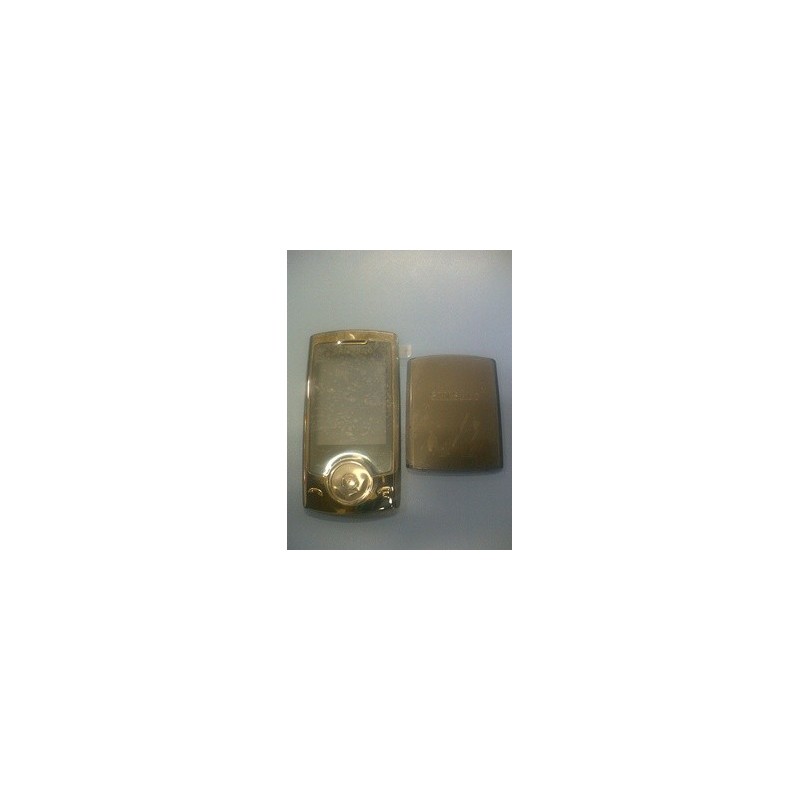 Carcasa Originala Samsung U600 fata (TouchKey) - joystick - capac baterie - copper gold