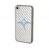 Folie Protectie Spate IPHONE 4 carbon silver