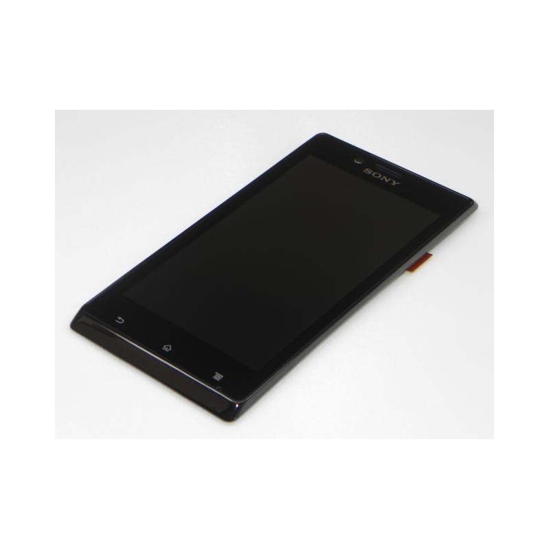 ST26 Xperia J Display SonyEricsson original modul complet cu touchscreen si rama