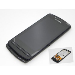 Nokia 700 display complet cu touch screen rama si taste original negru