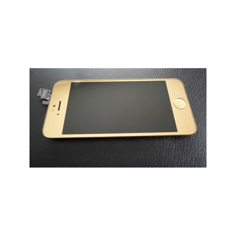 Touchscreen cu display iPhone 5 GOLD modul complet cu rama