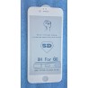 Folie protectie display de sticla 5D antisoc Alb Iphone 6, 6S