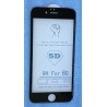 Folie protectie display de sticla 5D antisoc negru Iphone 6, 6S