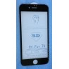 Folie protectie display de sticla 5D antisoc negru Iphone 8